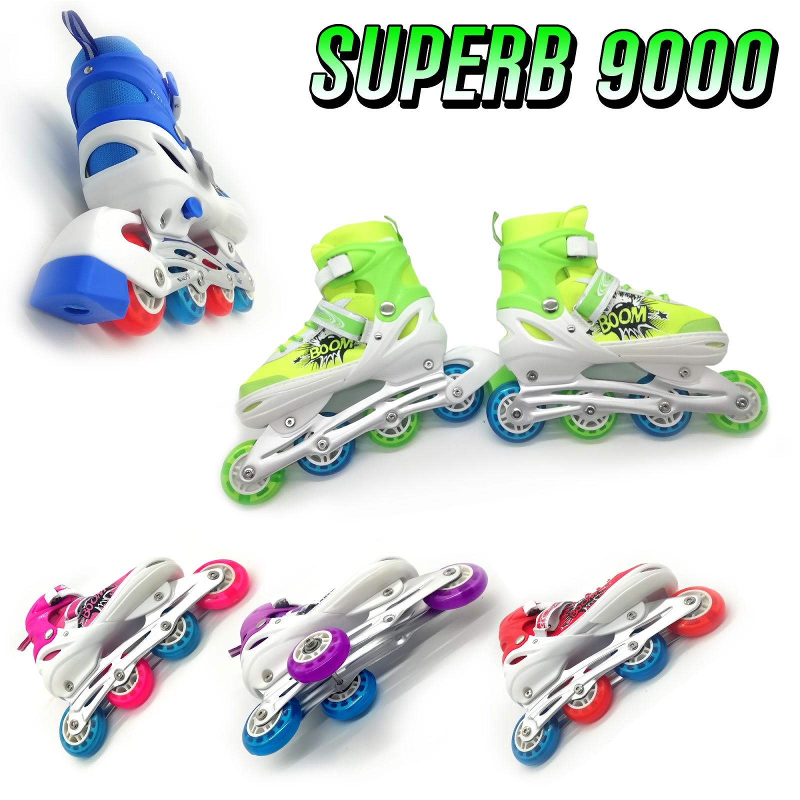 SEPATU RODA INLINE SKATE POWER AOSITE 9000 RODA PVC KARET BARANG IMPOR TERMURAH BERKUALITAS