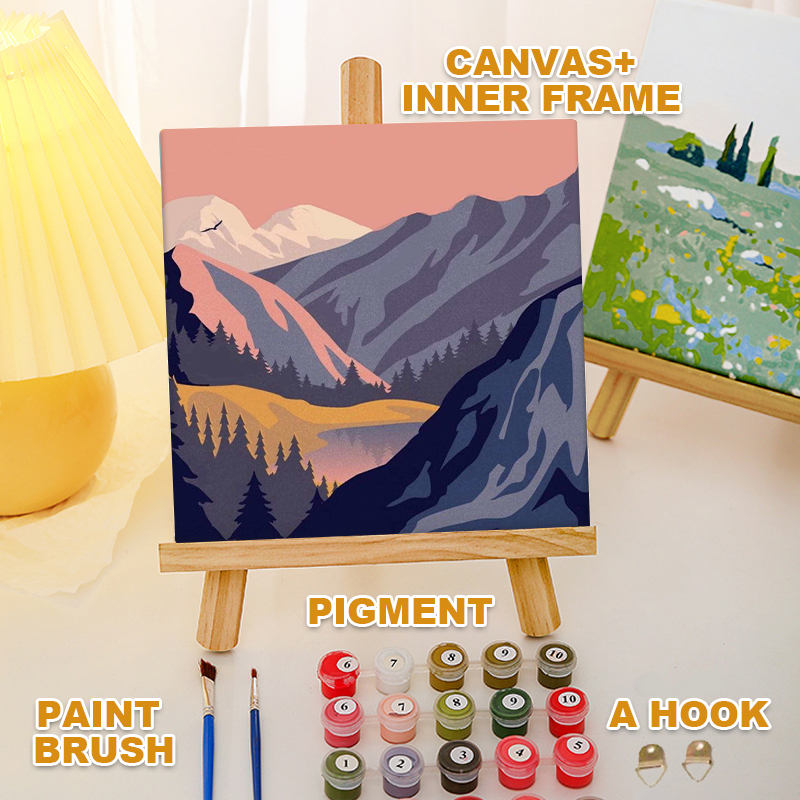 Hightune 20X20cm Paint by Number Diy Paint Kit Digital Painting Kit