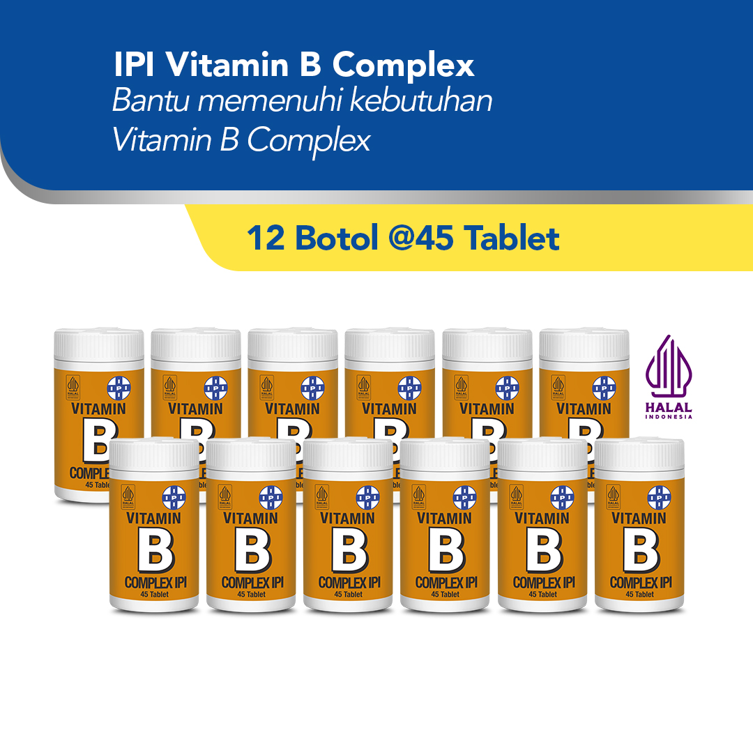 IPI Vitamin B Complex isi 12 POT [Exp : 07.2025] | Lazada Indonesia