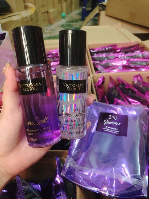 victoria secret mini body mist set