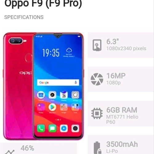 hp oppo f9 pro ram 6