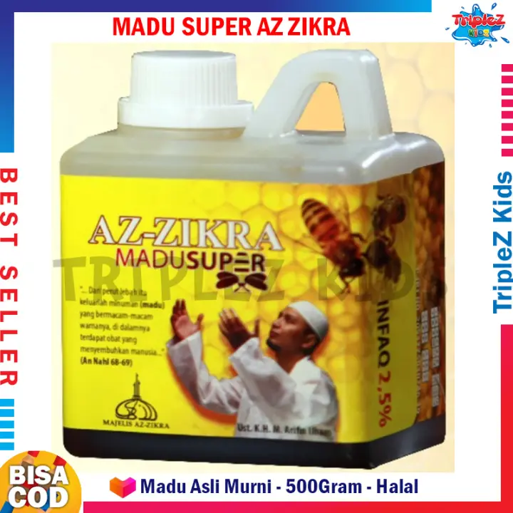 Madu Super Az Zikra 500gram Asli Halal Madu Super Manis Madu Murni Madu Asli Obat Segala