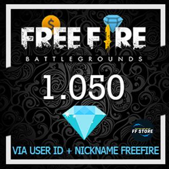Garena Free Fire - 1050 Diamond (via ID)