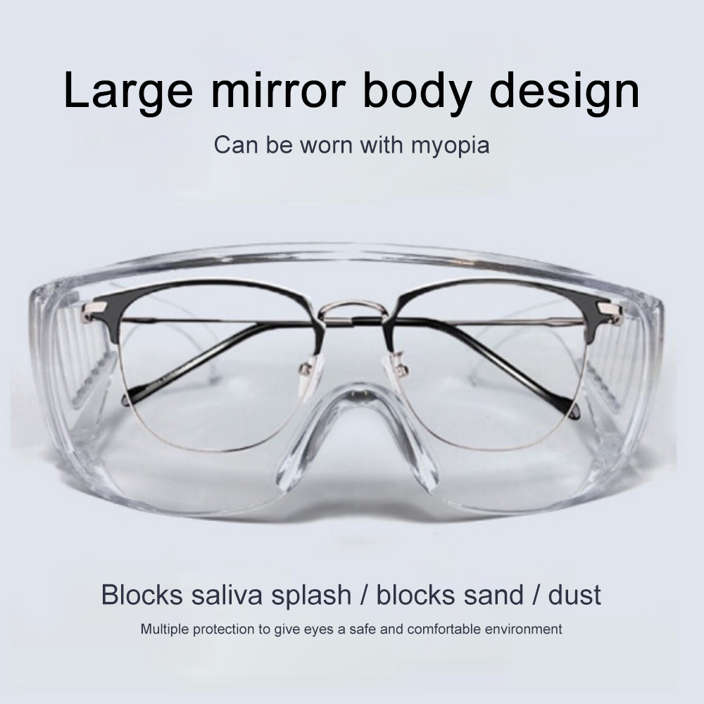 glass safety goggles