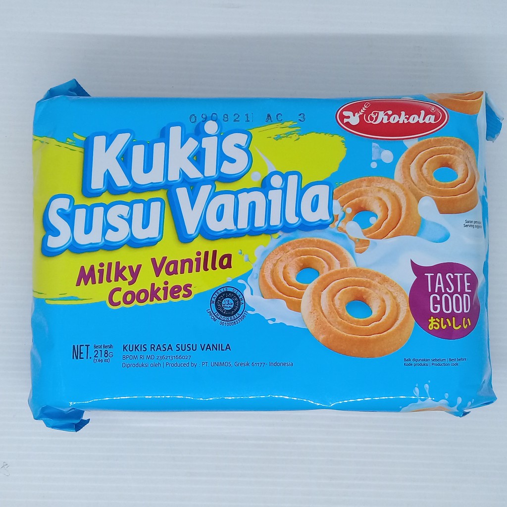 Kokola Kukis Butter / Kukis Susu Vanila 218 gr / Roti /Kue Kering