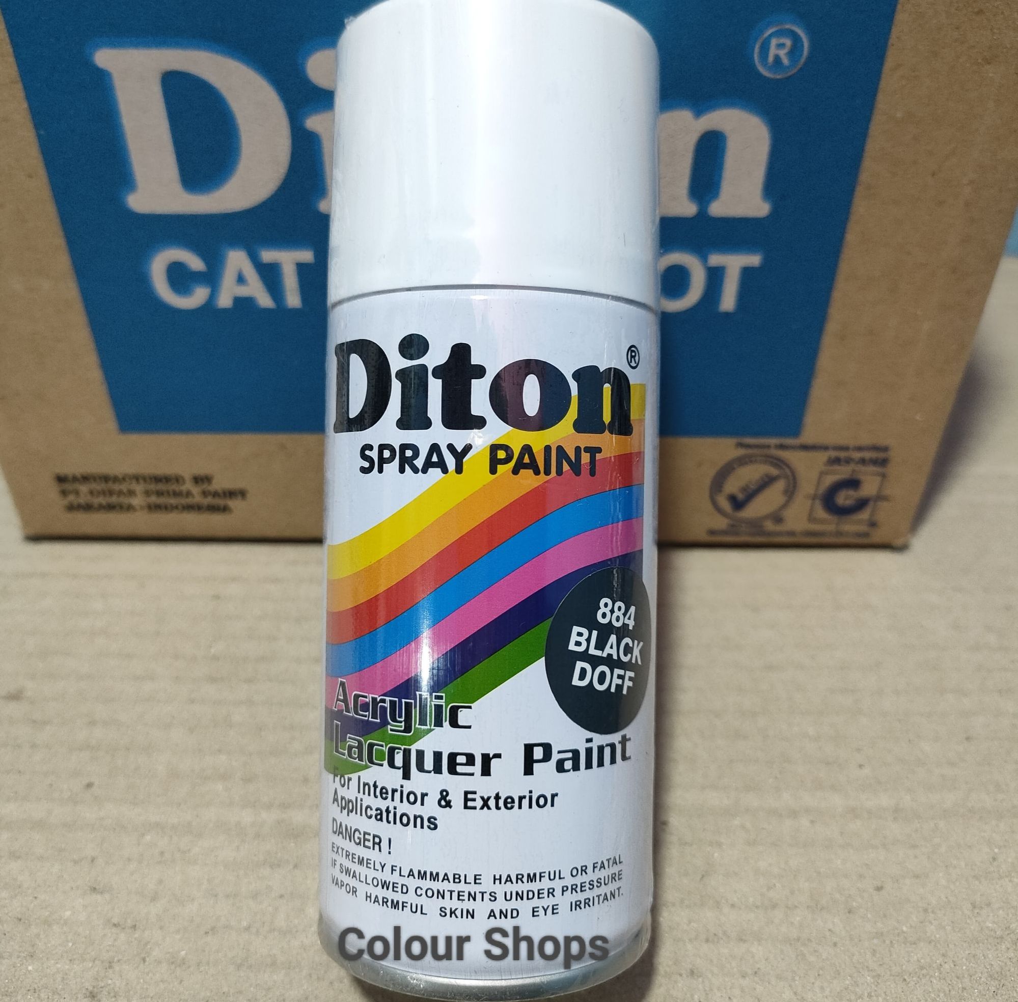 Pilok Pilox Cat DITON 150cc Hitam Doff Dop/ Black Doff 884 Cat Semprot