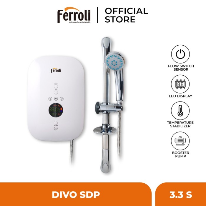 Ferroli Instant Electric Water Heater Divo Series SDP 3.3S | Lazada  Indonesia