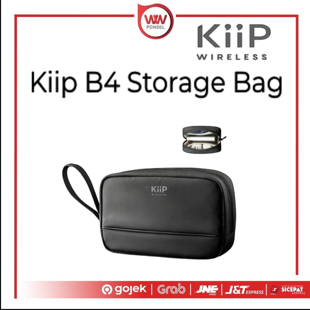 KiiP B4 Strage Bag Travel Pouch (KP-UV-B4-BK) Kiip B4 Tas Gadget