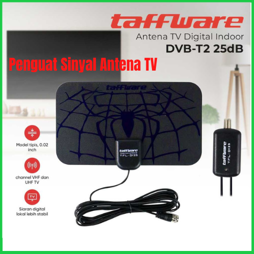 COD Taffware Antena TV Digital DVBT2 25dB Spider Pattern Signal