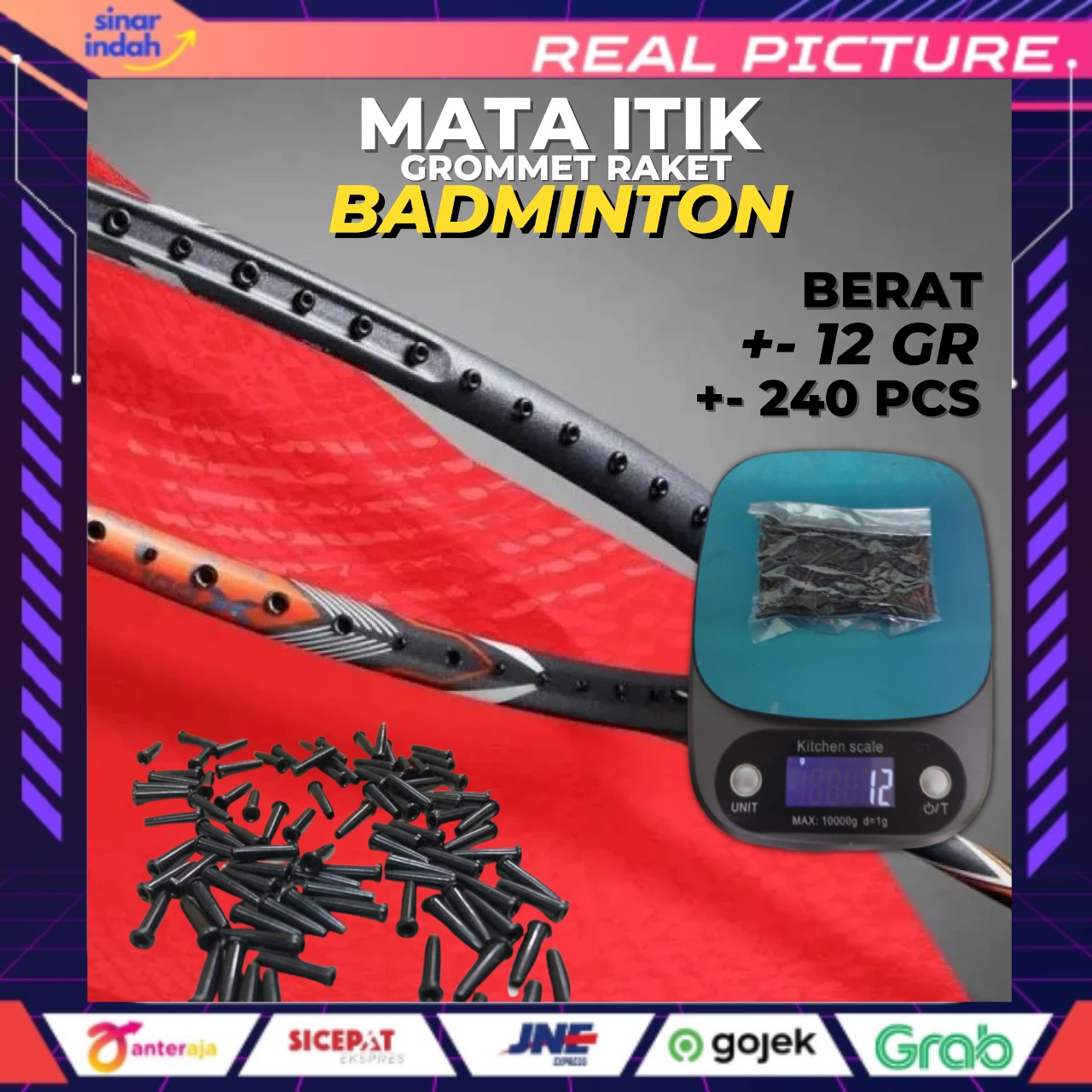 Mata Itik Raket Badminton Grommet Mata Ayam Bulutangkis Sparepart