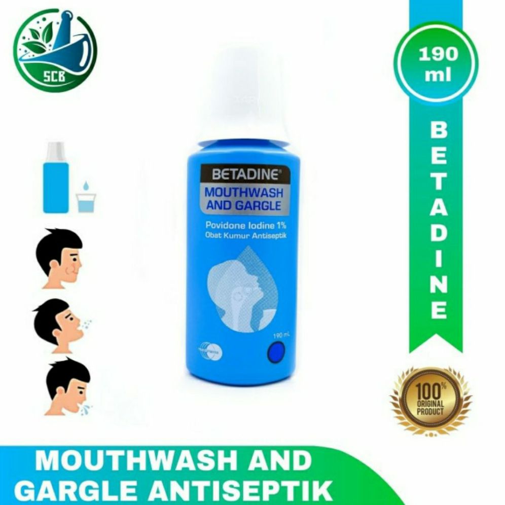 BETADINE Mouthwash And Gargle Obat Kumur Isi 190mL Lazada Indonesia