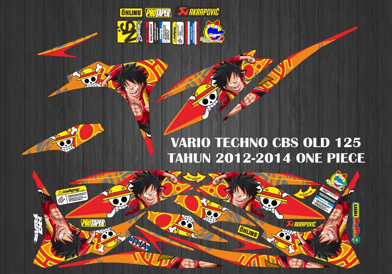 Sticker Striping Decal Vario Old 125 One Piece Lazada Indonesia