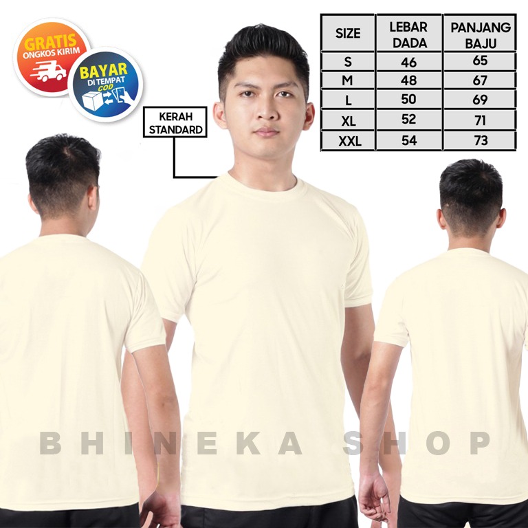 Kaos Polos Cream Kaos Satpam Terbaru Warna Cream Kaos Dalam Satpam