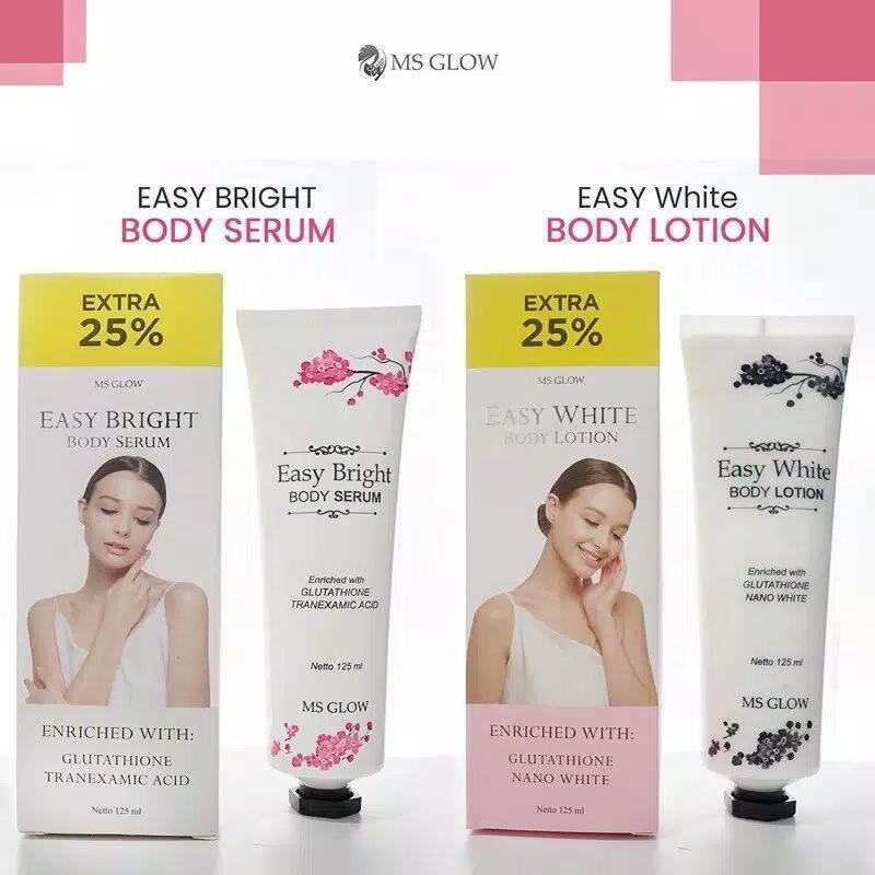 Ms Glow Body Lotion Serum Original Hand body lotion ms glow bpom putih instant permanen body lotion ms glow cerah Body Lotion Dan Serum Untuk Perawatan Kulit Lazada Lazada Indonesia