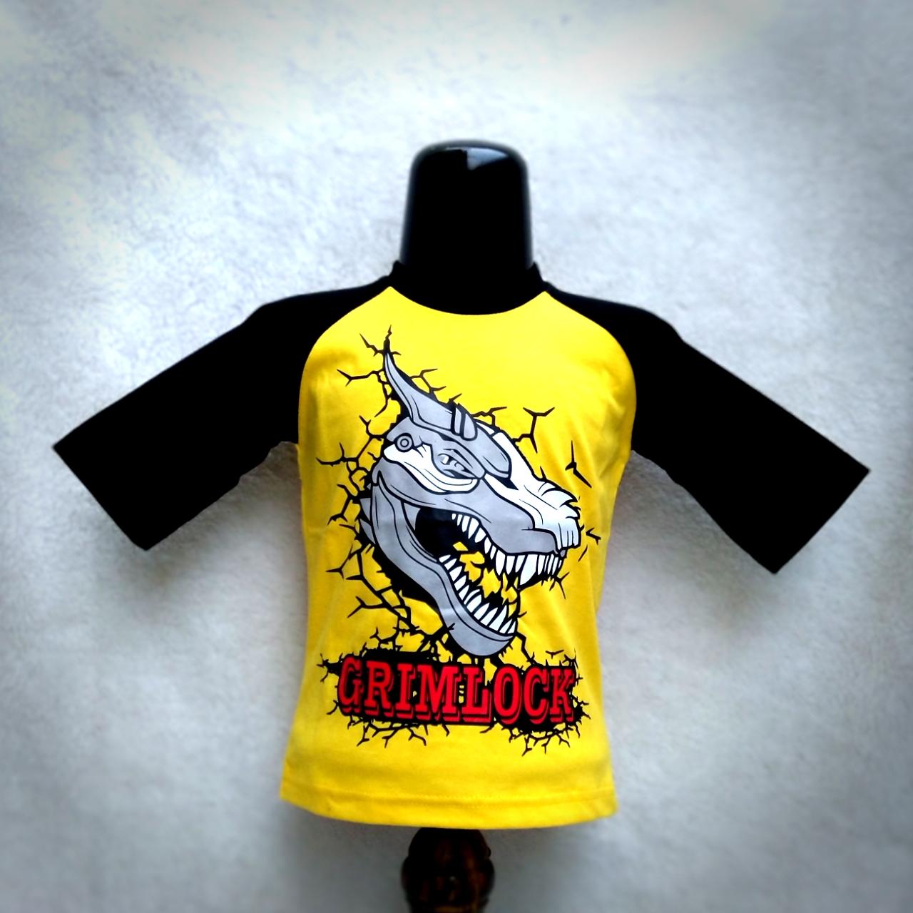 SOS Kaos Raglan Anak Karakter Transformer
