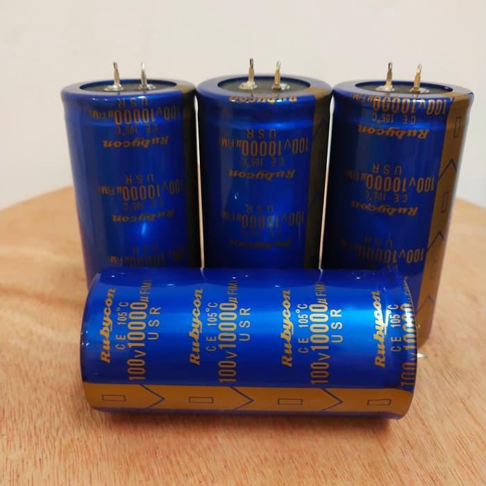 Elko Elco Kapasitor Capacitor Berkualitas Rubycon 10000uf 10000 Uf 100v Lazada Indonesia