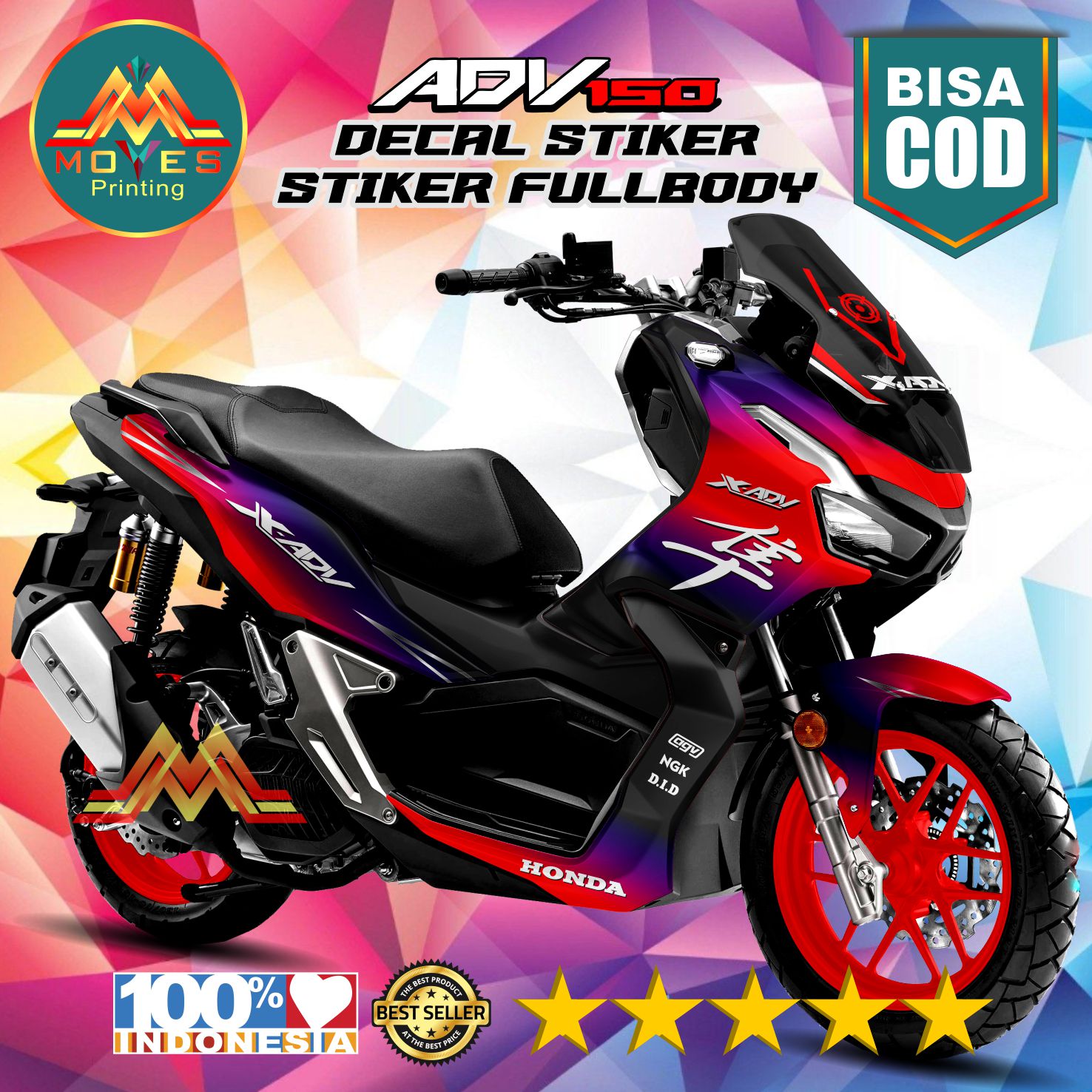 Bisa Cod Bayar Di Tempat Decal Variasi Honda Adv Fullbody