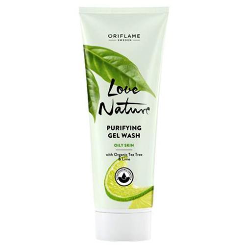 manfaat love nature purifying gel wash with organic tea tree & lime