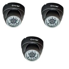 Citiview CCTV CT-SA620-VD Vandalproof IR Dome Camera 600TVL 3Pcs
