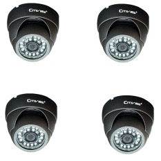Citiview CCTV CT-SA620-VD Vandalproof IR Dome Camera 600TVL 4Pcs