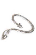 CTO 1 PC Gothic Punk Gaya Temptation Ular Kiri Manset Anting Tindik Telinga Silver