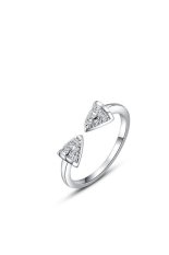 CTO Arrow Ring Cincin Berlian Platinum