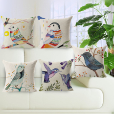 Custom Made Merah dan Biru Bantalan Kursi Puppy Hewan Bantal Kartun Minimalis Inggris Bantal Hias Bergaya Pengiriman Gratis