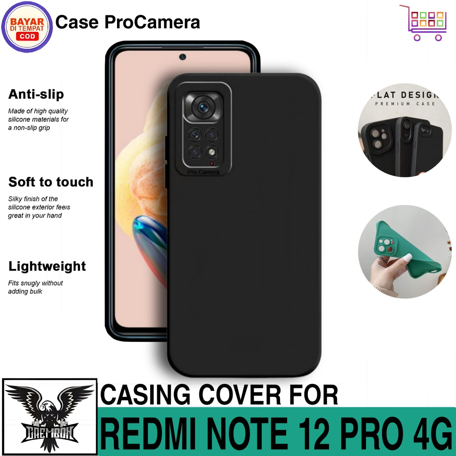 SOFT CASE XIAOMI REDMI NOTE 12 PRO 4G CASE LIQUID PRO CAMERA SQUARE ...