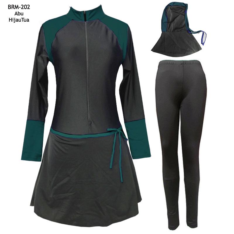 Baju Renang Muslim Polos Lis Tangan Untuk Remaja dan Dewasa Baju Renang Muslim Polos Lis Tangan Untuk Remaja dan Dewasa