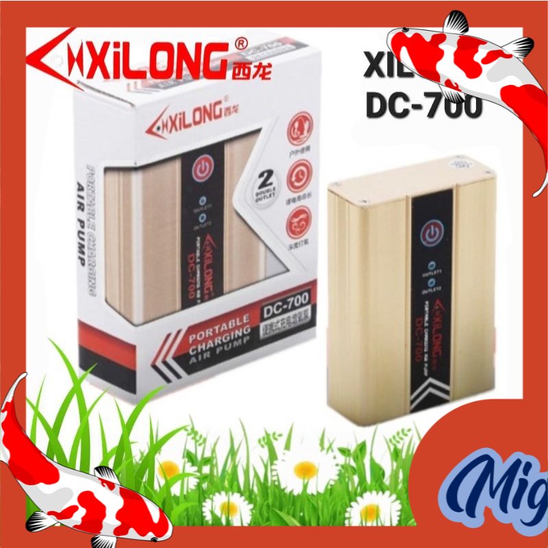 AIR PUMP USB XILONG XL DC 700 PORTABLE AERATOR 2 OUTPUT | Lazada Indonesia