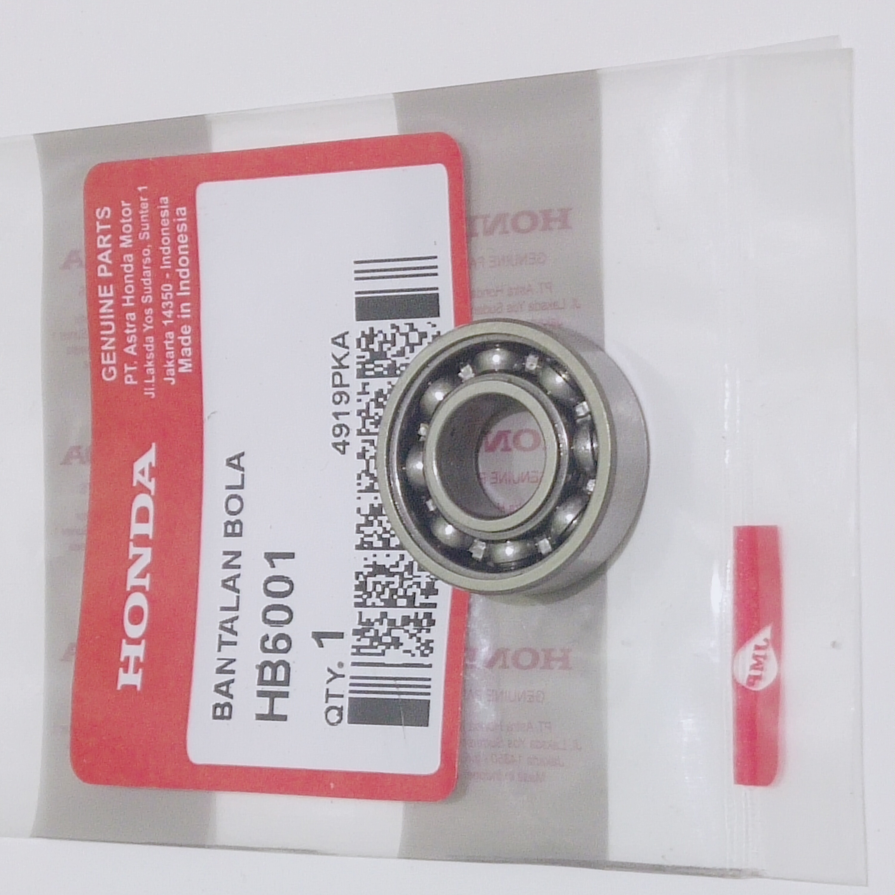 Bearing water pump bering laher waterpump 6001 honda vario 110 125 150