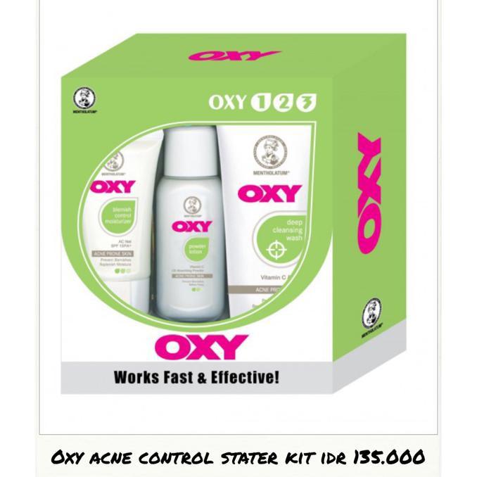 cara pakai oxy acne control starter kit