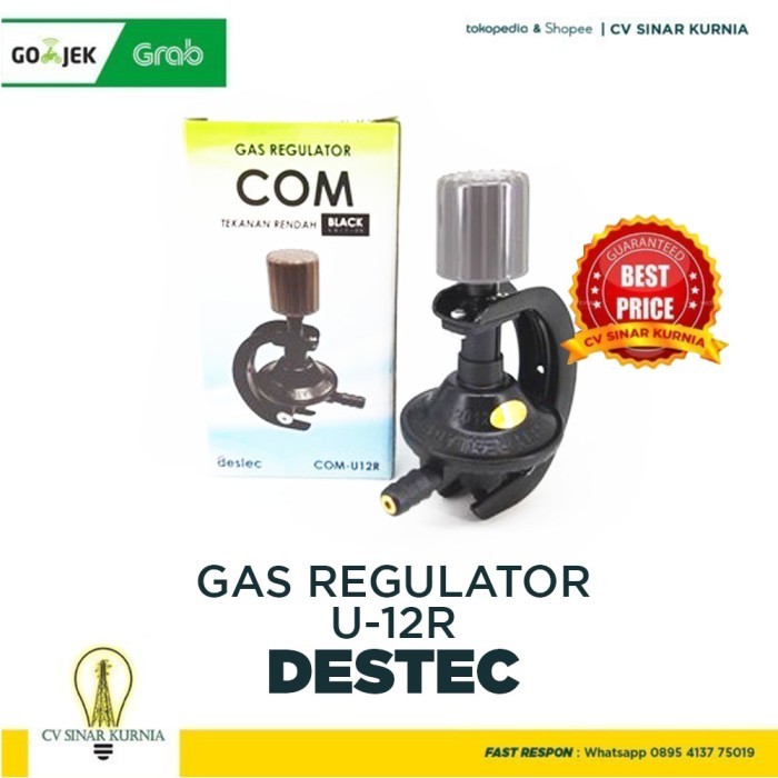 DESTEC Gas Regulator U12R ( Tanpa Meter ) SNI (K2X4) regulator kompor gas regulator gas