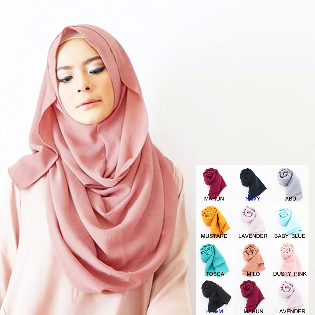 Pashmina Instan Kerudung Instan - Jilbab Instan Kerudung Berkualitas - Hijab Khimar Pastan Azkia