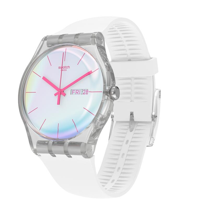 SWATCH - Jam Tangan Wanita - Putih - Rubber Putih - SUOK713 POLAWHITE |  Lazada Indonesia