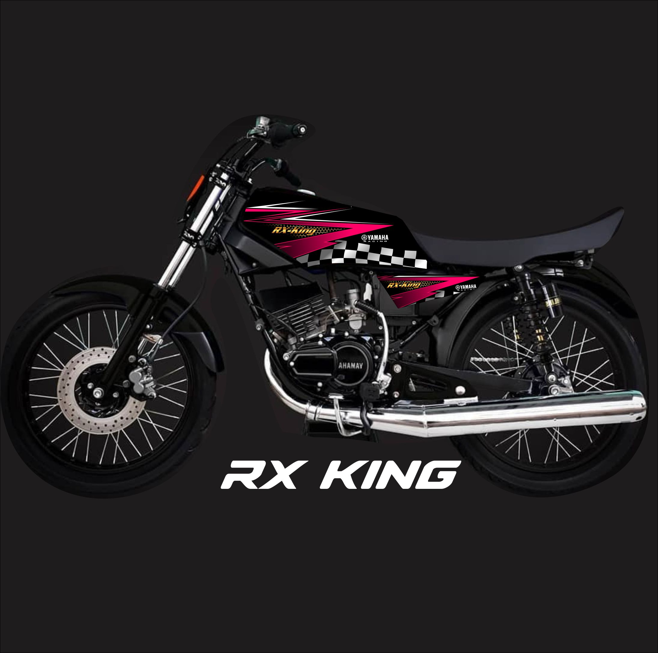 Sticker Striping Variasi Recing Yamaha RX KING KD 178 Lazada Indonesia