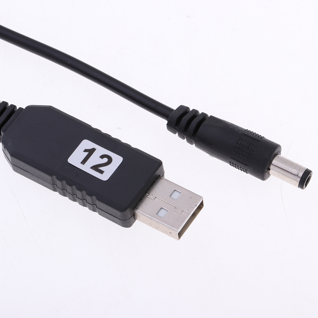 Baoblade DC 5V To DC 12V USB Voltage Step Up Converter Cable With DC Jack 5.5 X 2.1mm