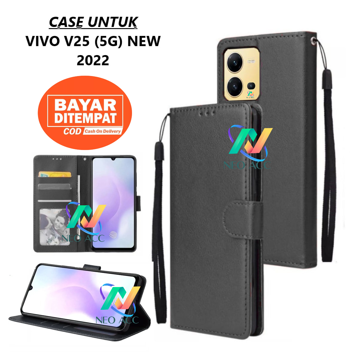 Flip Case VIVO V25 (5G) NEW 2022 Flip Dompet Casing HP Flip Wallet