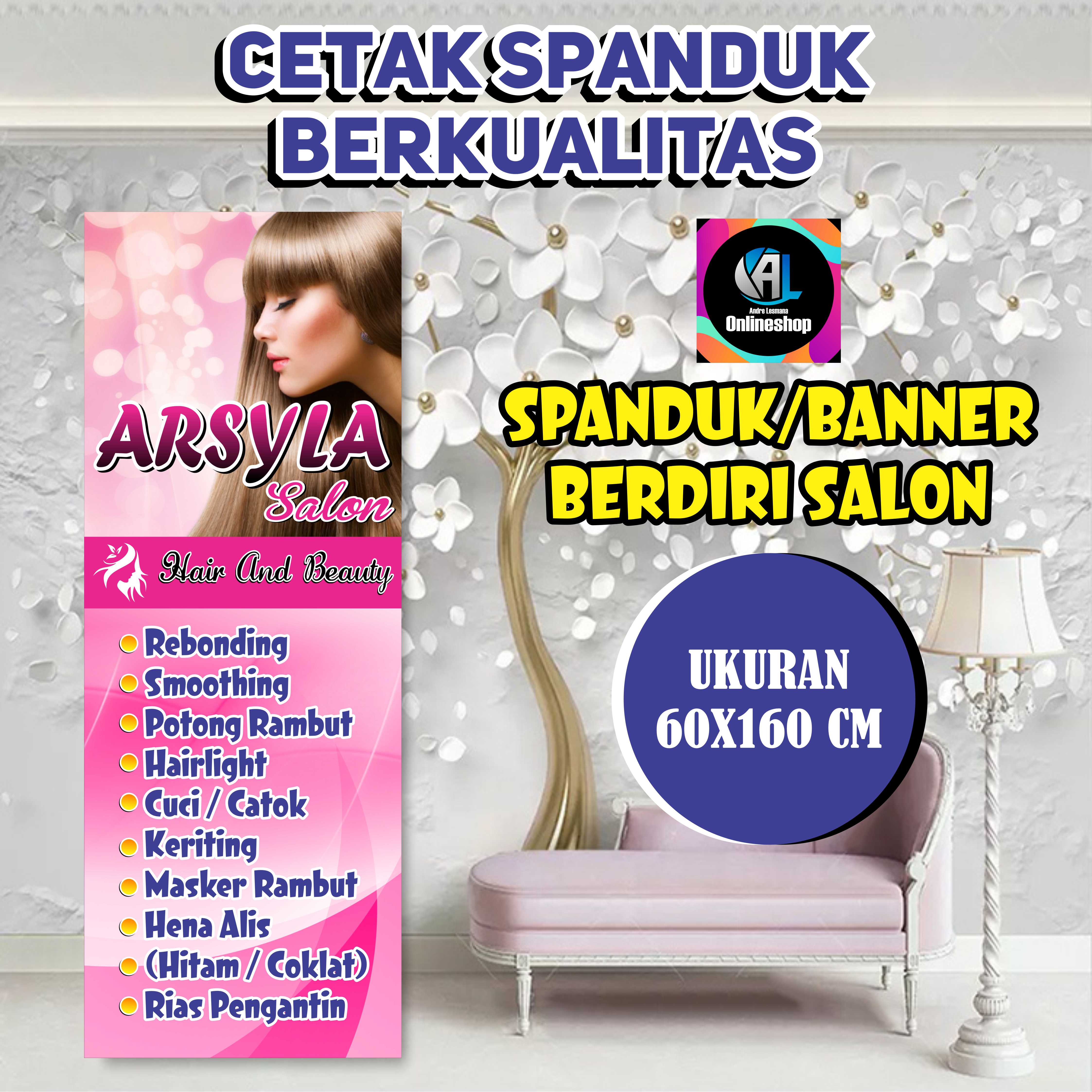 Spanduk Banner Berdiri Salon Model A Lazada Indonesia