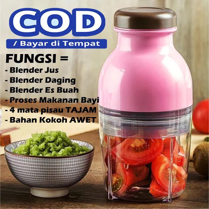 Blender Kapsul Serbaguna Praktis Blander Buah Bumbu Sayuran Sambal Es Mudah Digunakan Belender Capsule Cutter Quatre Terlaris