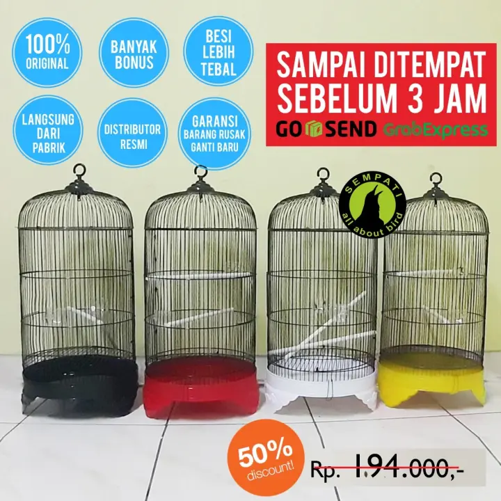 Jual Kandang Burung Besi Model Kapsul D40xt90cm Kandang Falk Nuri Beo Jalak Jakarta Utara Masternya Kandang Id Tokopedia