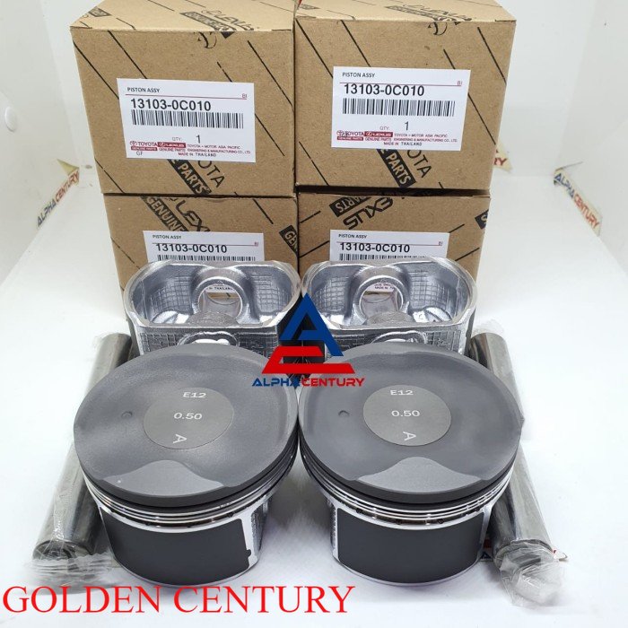 PISTON ASSY INNOVA BENSIN 2.0 STANDAR OVER SIZE 025 050 075 GRADE OEM
