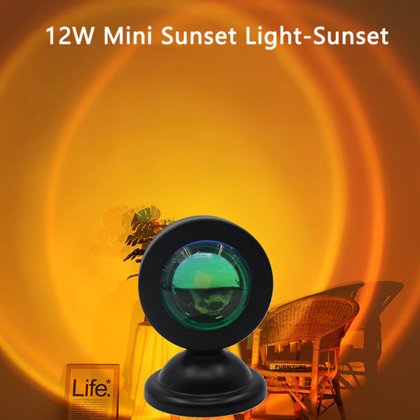 Bảng giá HOMELIVA【NEW】INS Breaking Dawn Đèn Chiếu Cầu Vồng Sundown Sạc Được USB Đèn Hoàng Hôn Đèn Chụp Ảnh Trực Tiếp Nền Màu Cầu Vồng Còn Hàng