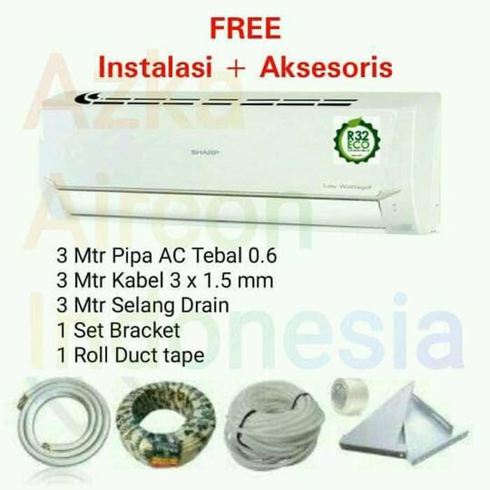 AC SHARP 1/2 PK AH-A5UCY R-32 FREE PASANG DAN ACESORIS