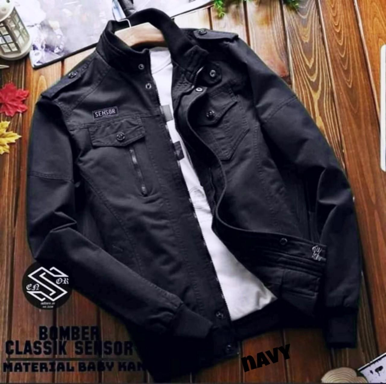 Jaket Bomber Classic Sensor - Jaket Bomber Pria