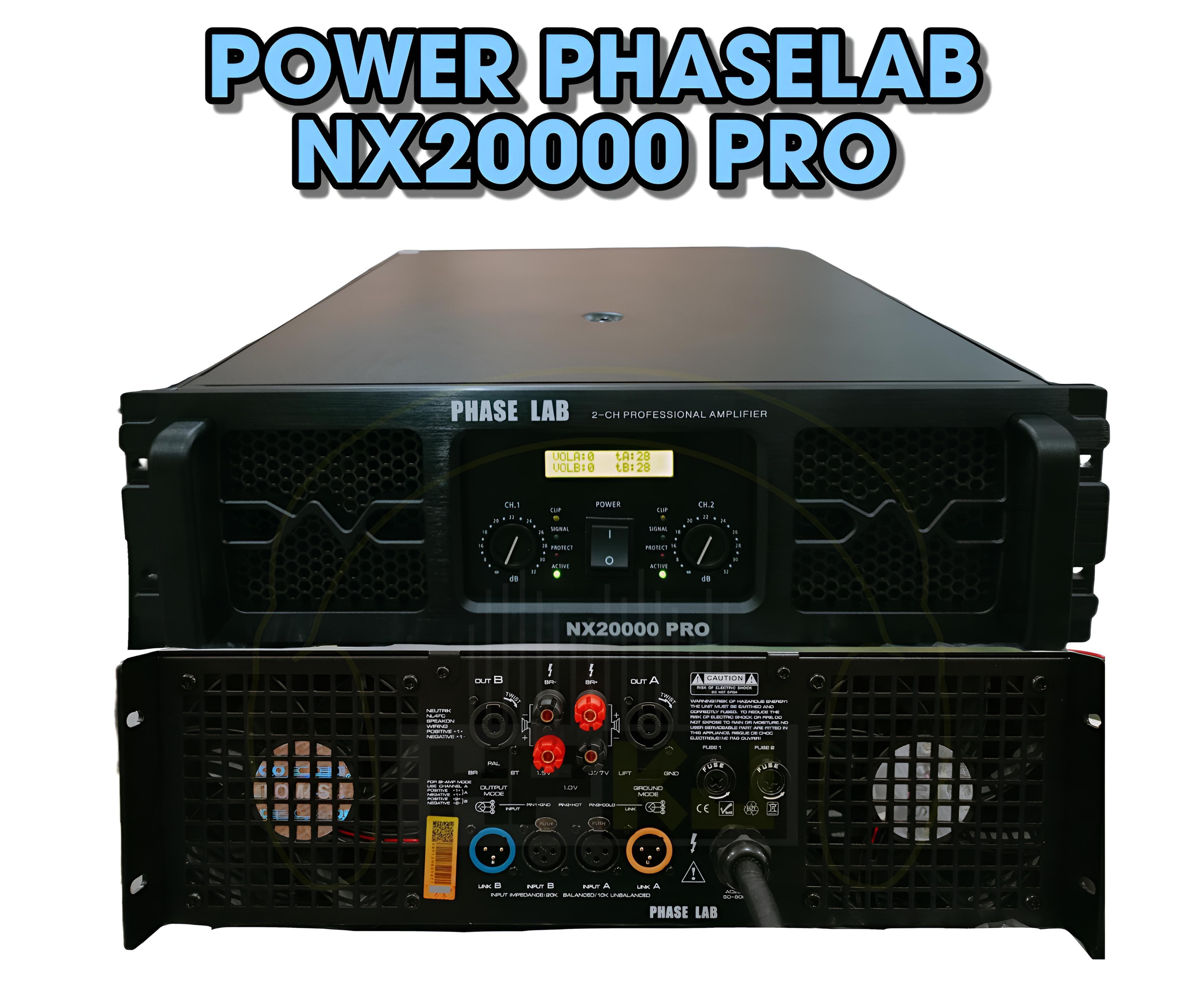 POWER AMPLIFIER PHASE LAB NX20000 PRO power ampli phaselab NX 20000