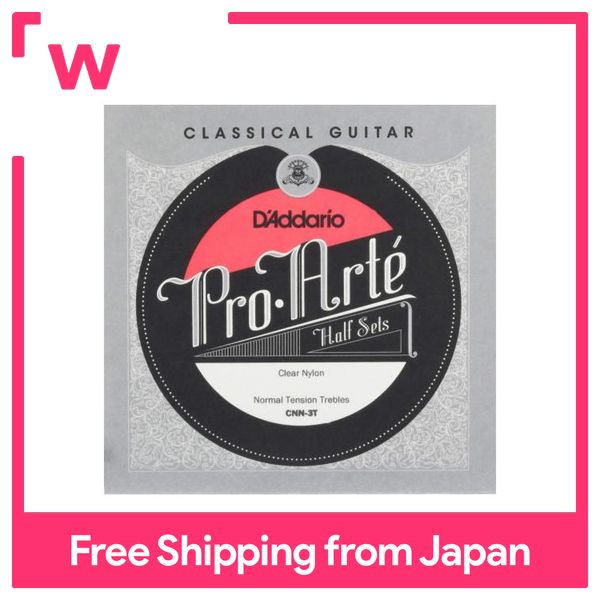 D'Addario D'Addario D'Addario Classical Guitar Strings Pro-Arté Treble Half Sets Treble Half Sets Clear Nylon Normal CNN-3T