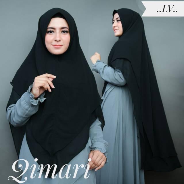HARGA PROMO!!! JILBAB CERUTY LV JUMBO 2 LAYER/KHIMAR LV CERUTY