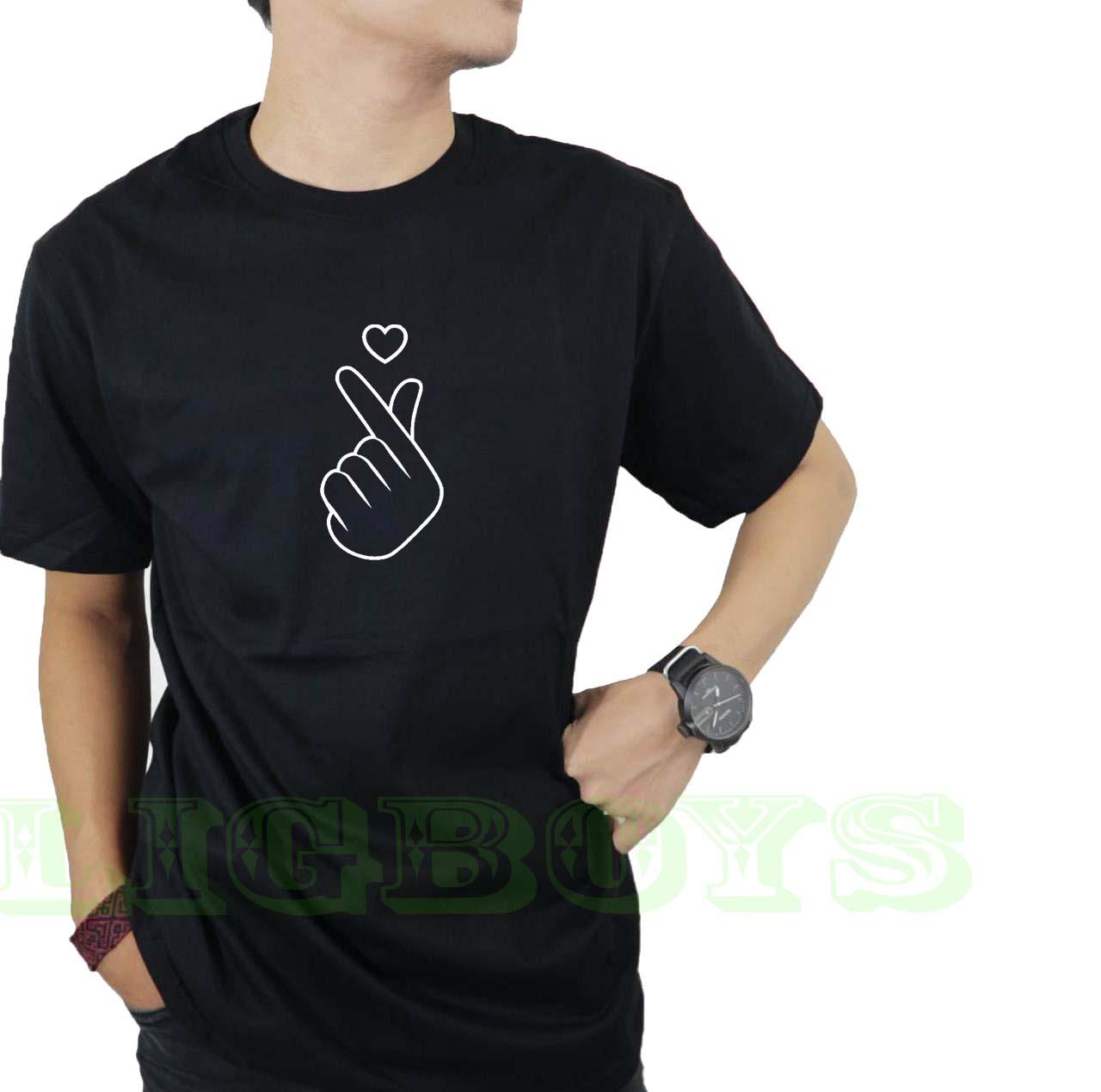 Ligboys - Kaos Pria Distro LOVE SIGN / Kaos Keren / Kaos Terbaru / Kaos 3d / Kaos Kata Kata / Kaos Murah