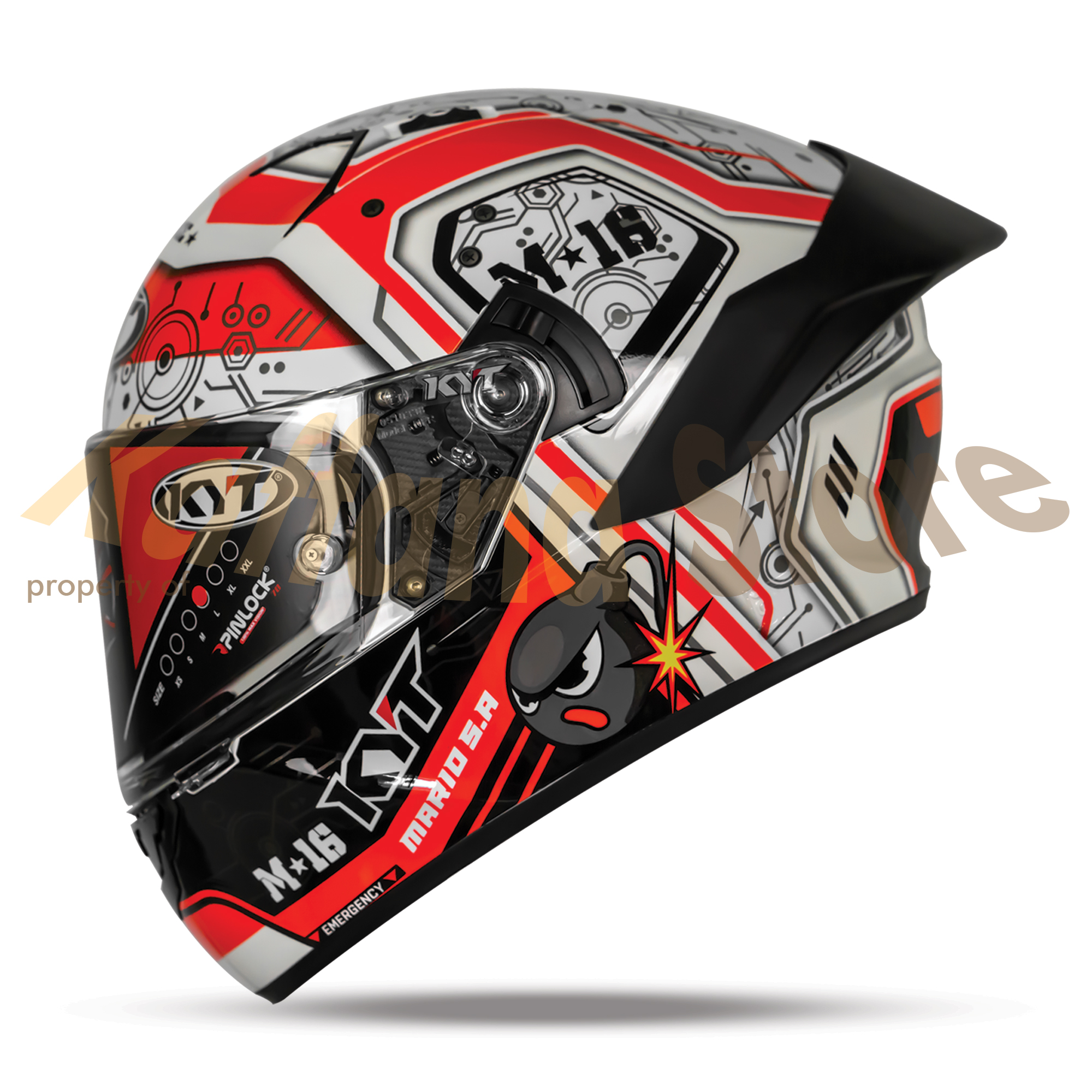 Helm Fullface KYT NFR Super Mario 